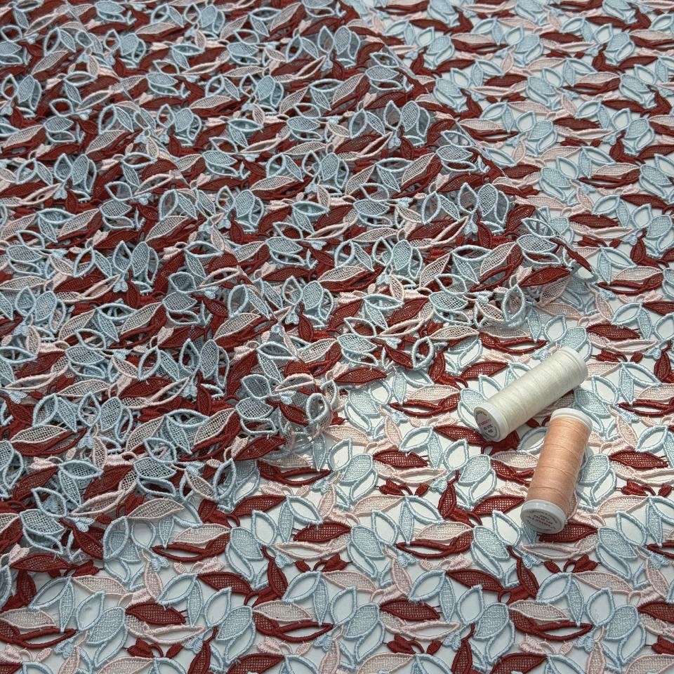 Кружево макраме Ж.Б.Валли, п\а 75% вискоза 13% хлопок 12%, ширина 95 см