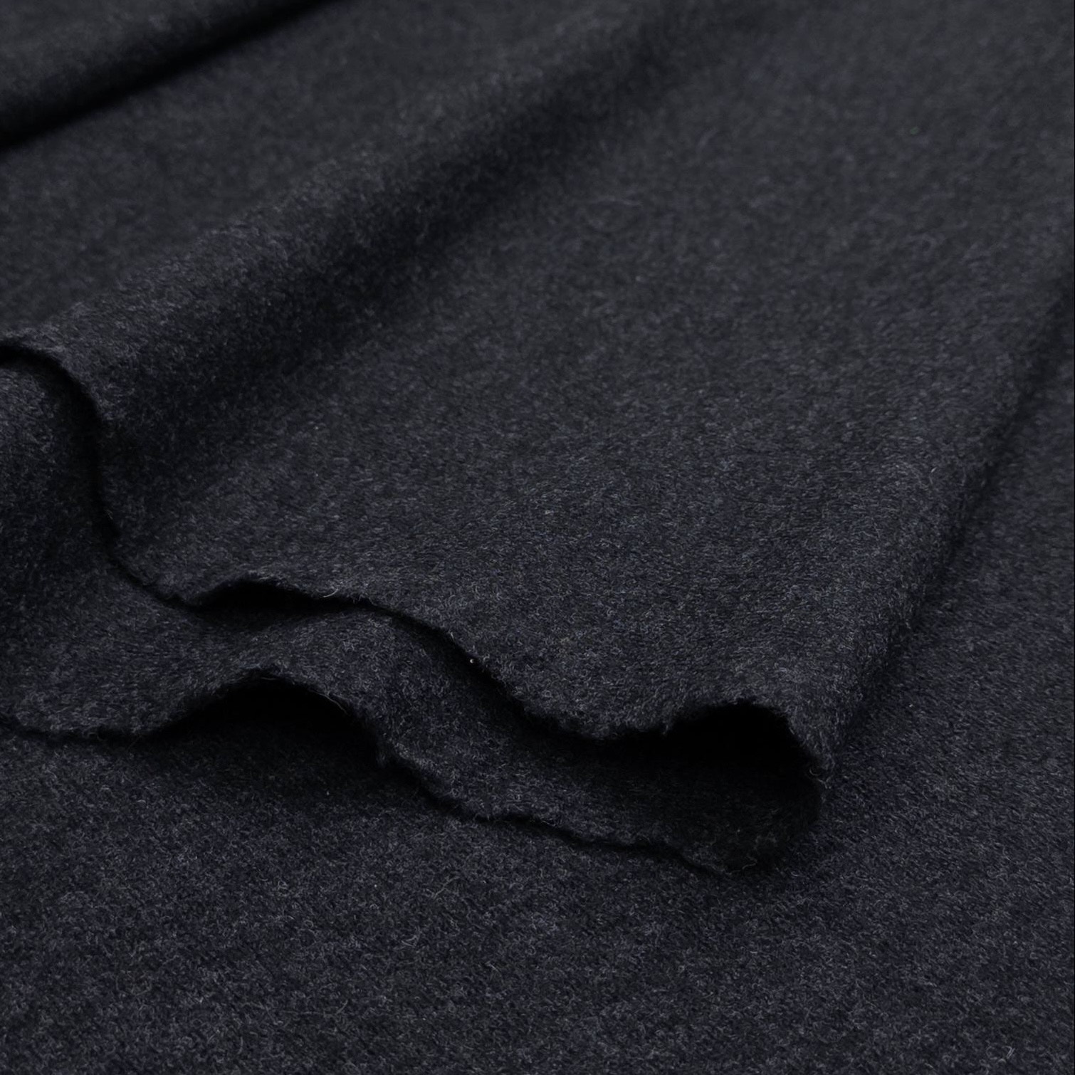 Трикотажное полотно черное шерсть 100% шир 125 см