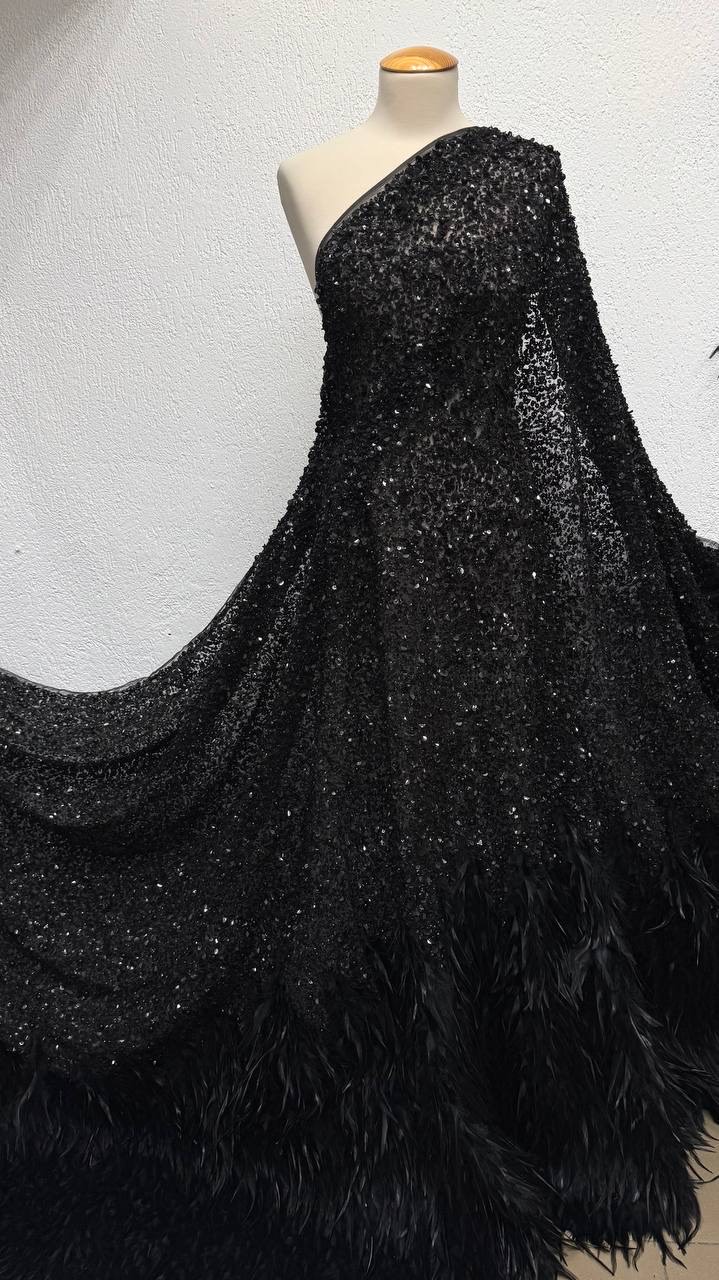 Сетка с вышивкой