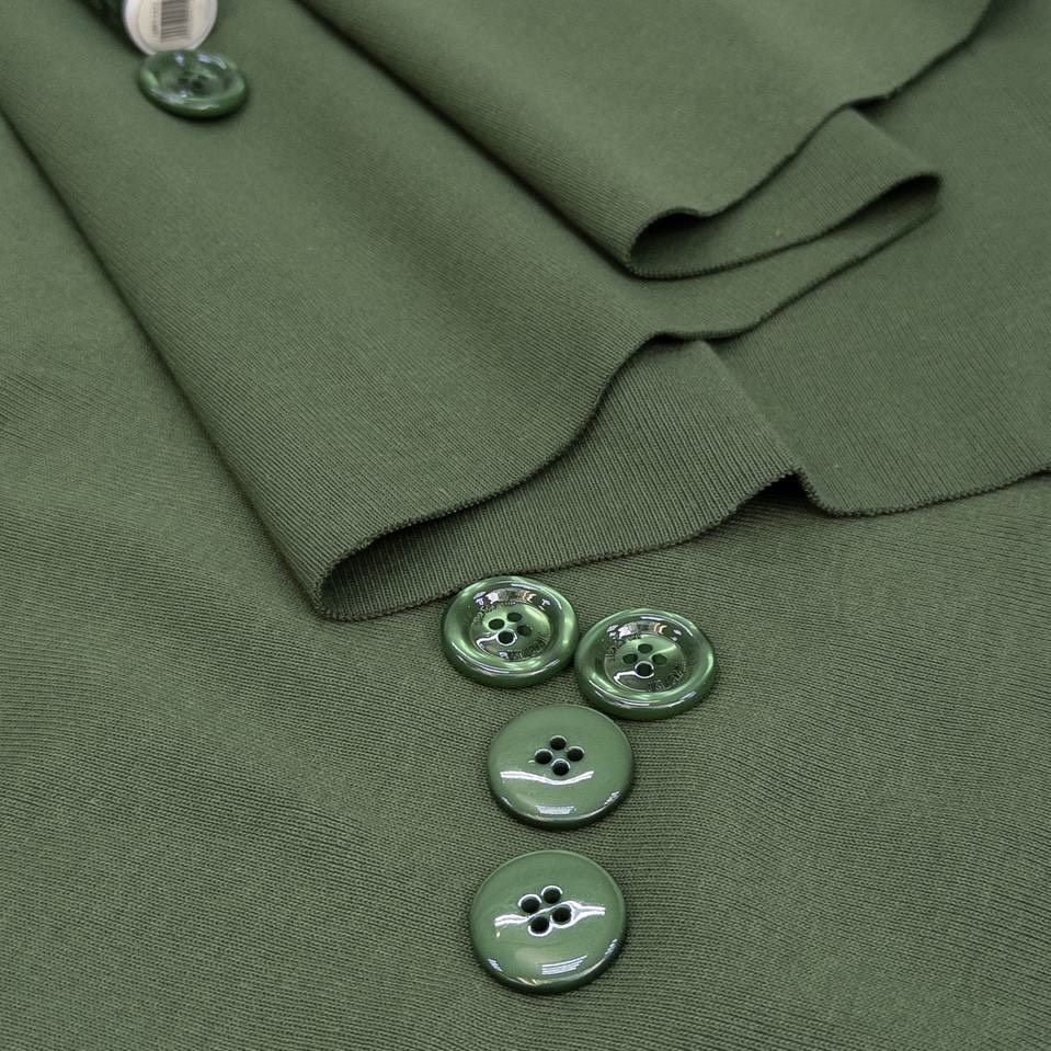 Трикотажное полотно Гуччи зеленое хлопок эластан шир 110 см