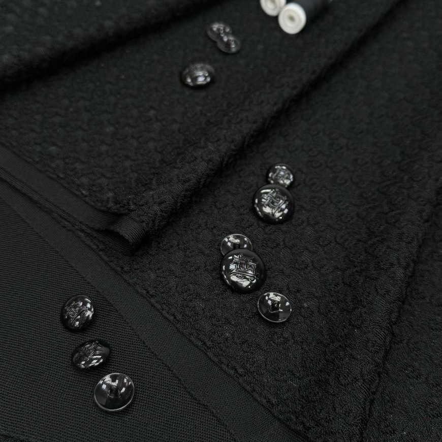 Трикотажное полотно двухслойное Миссони чёрн. цв. вискоза 61%, синтет. вол-но 39% шир 150 см