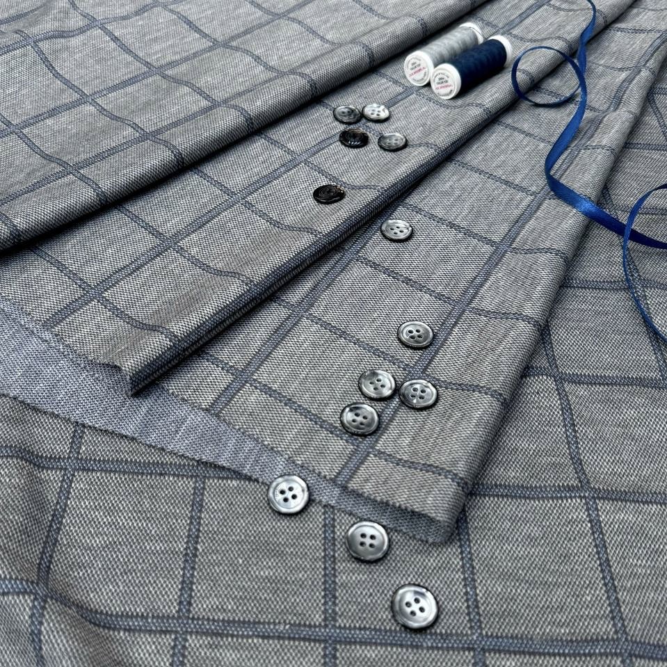 Трикотаж пике Лоро пиана , шелк кашемир лен , шир 146