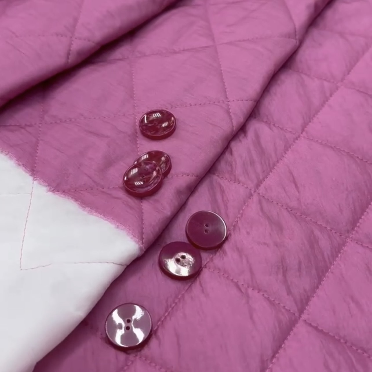 Стеганная розовая беж шир.120