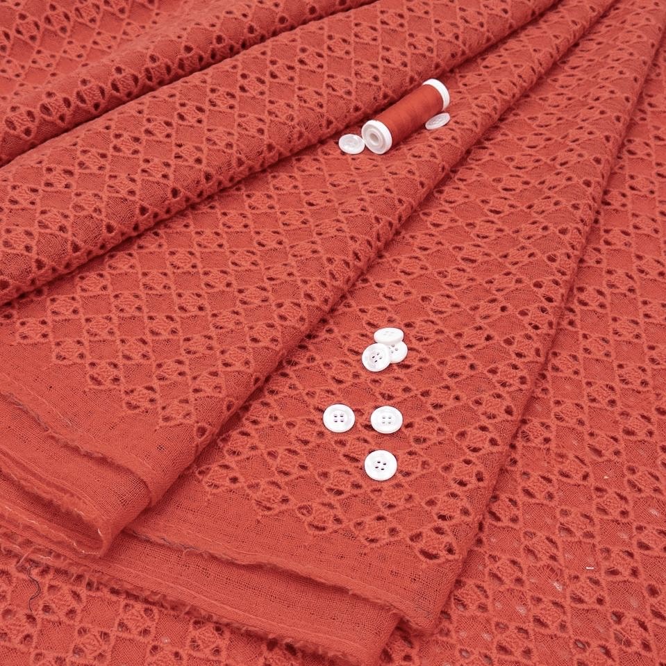 Шитье шерсть оранжевое