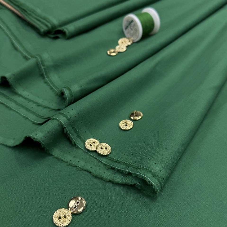 рубашечно-плательная хлопок 100% шир 145 зеленого цвета