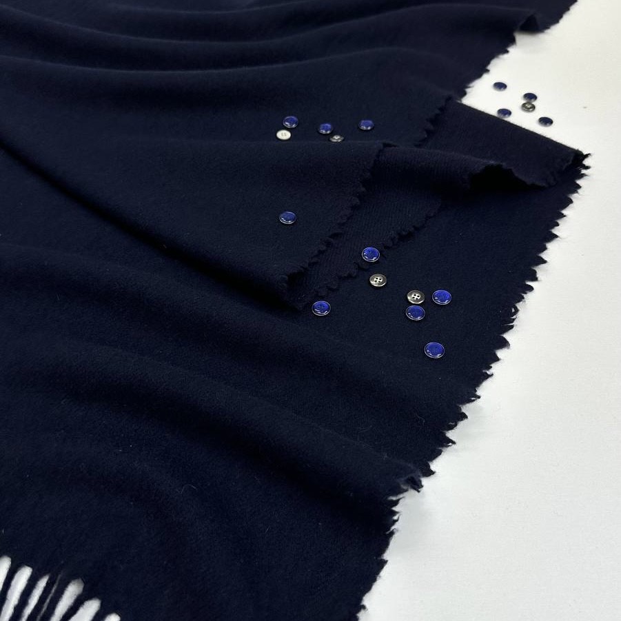 Плед Лоро Пиана 140*150/темно-синий бэби кашемир