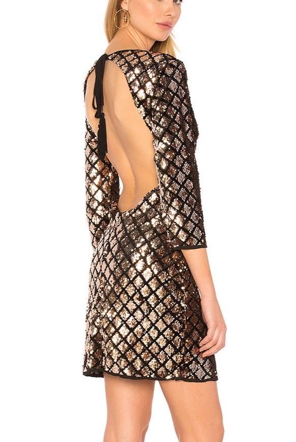 Пайетки на сетке