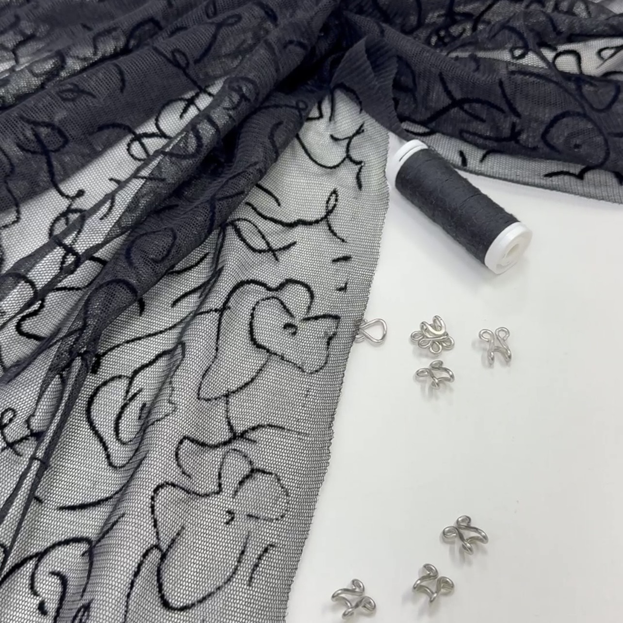 Сетка Армани, п\а 100%, купон 145*145 см