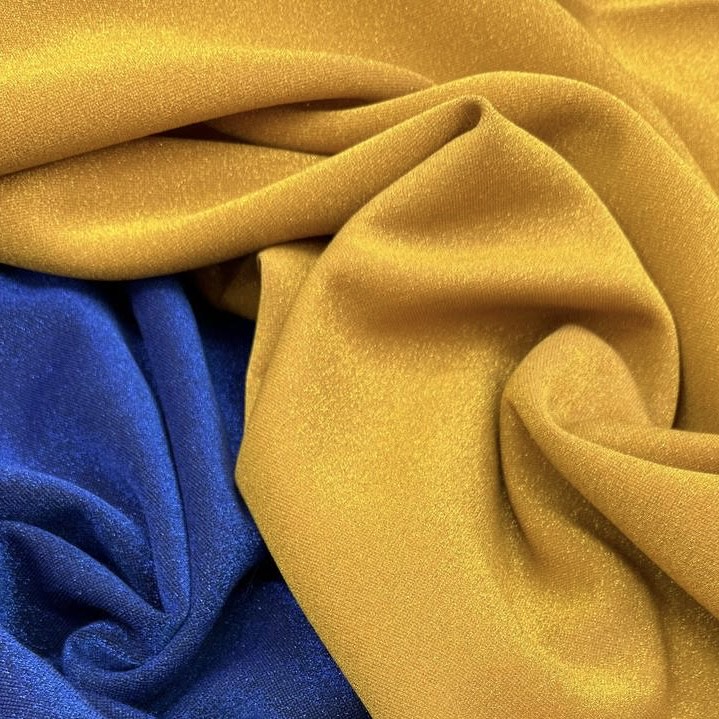 Трикотаж желтый с люрексом Пуччи хлопок, синт. вол-но, люрекс ш. 165 см