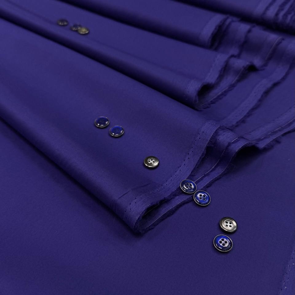 Хлопок Фиолетовый шёлк эластан шир 128 см